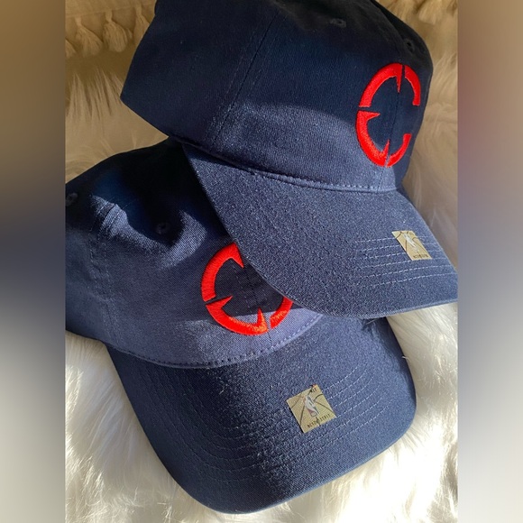 NBD Navy Blue Caps with Red Logo - Picture 1 of 6